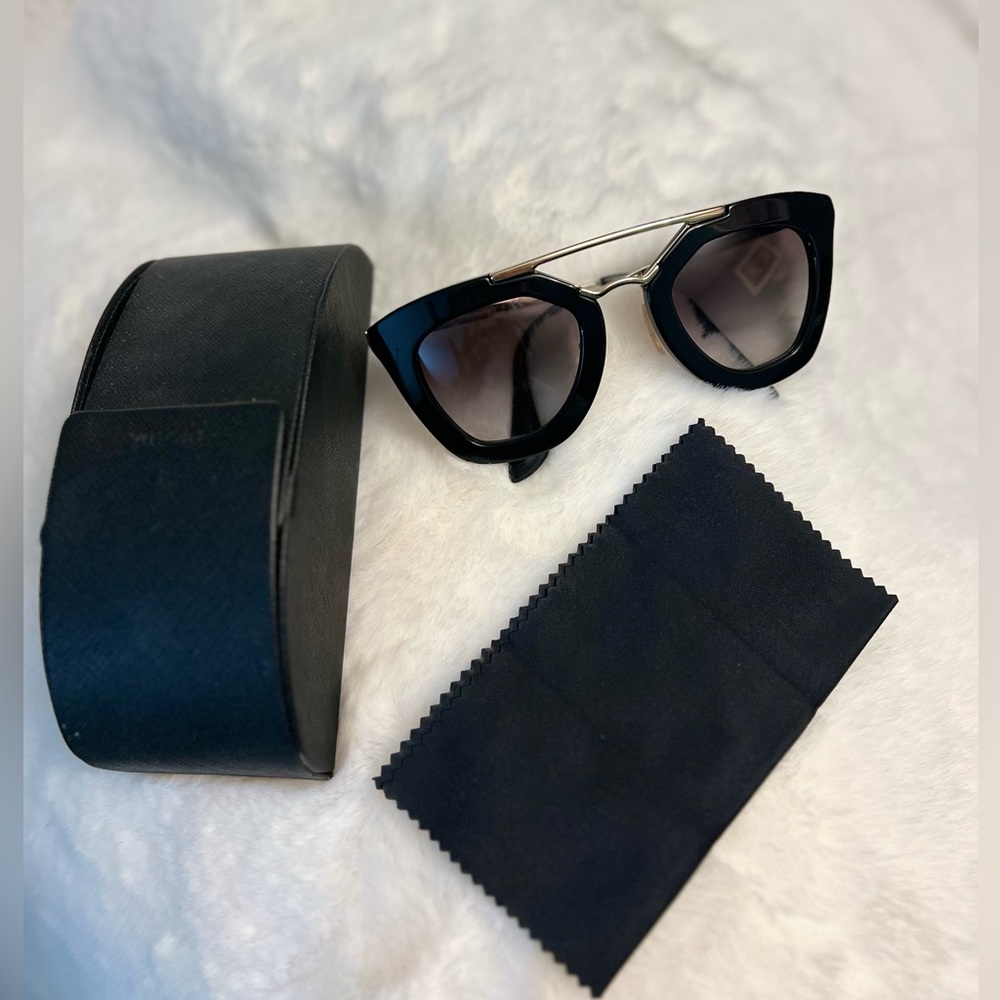 PRADA cat eye black sunglasses. Excellent condition!